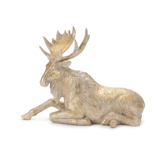 Winter Moose Figurine Set